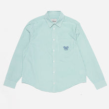Load image into Gallery viewer, RELAXED STRIPED SHIRT - TENNIS GREEN