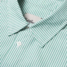 Load image into Gallery viewer, RELAXED STRIPED SHIRT - TENNIS GREEN