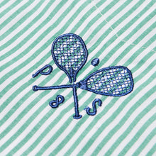 Load image into Gallery viewer, RELAXED STRIPED SHIRT - TENNIS GREEN