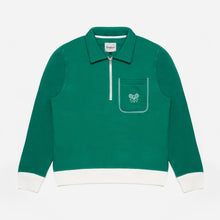Load image into Gallery viewer, QUARTER ZIP SWEATSHIRT - TENNIS GREEN