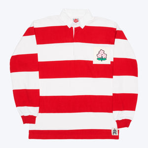 Japanese Flower Hooped Rugby Shirt