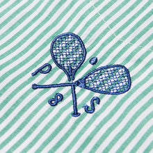 Load image into Gallery viewer, RELAXED STRIPED SHIRT - TENNIS GREEN
